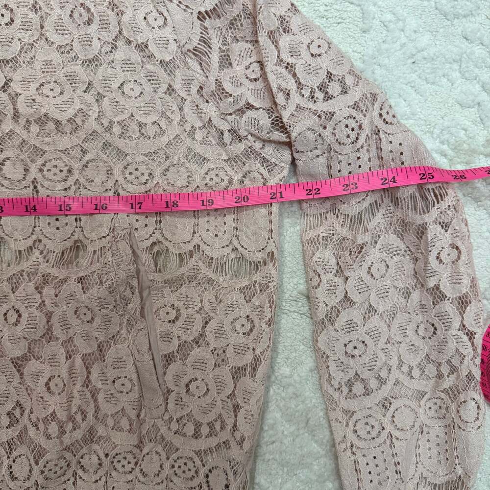 ELODIE Lace Full-zip Blush Pink‎ Jacket - Picture 5 of 7